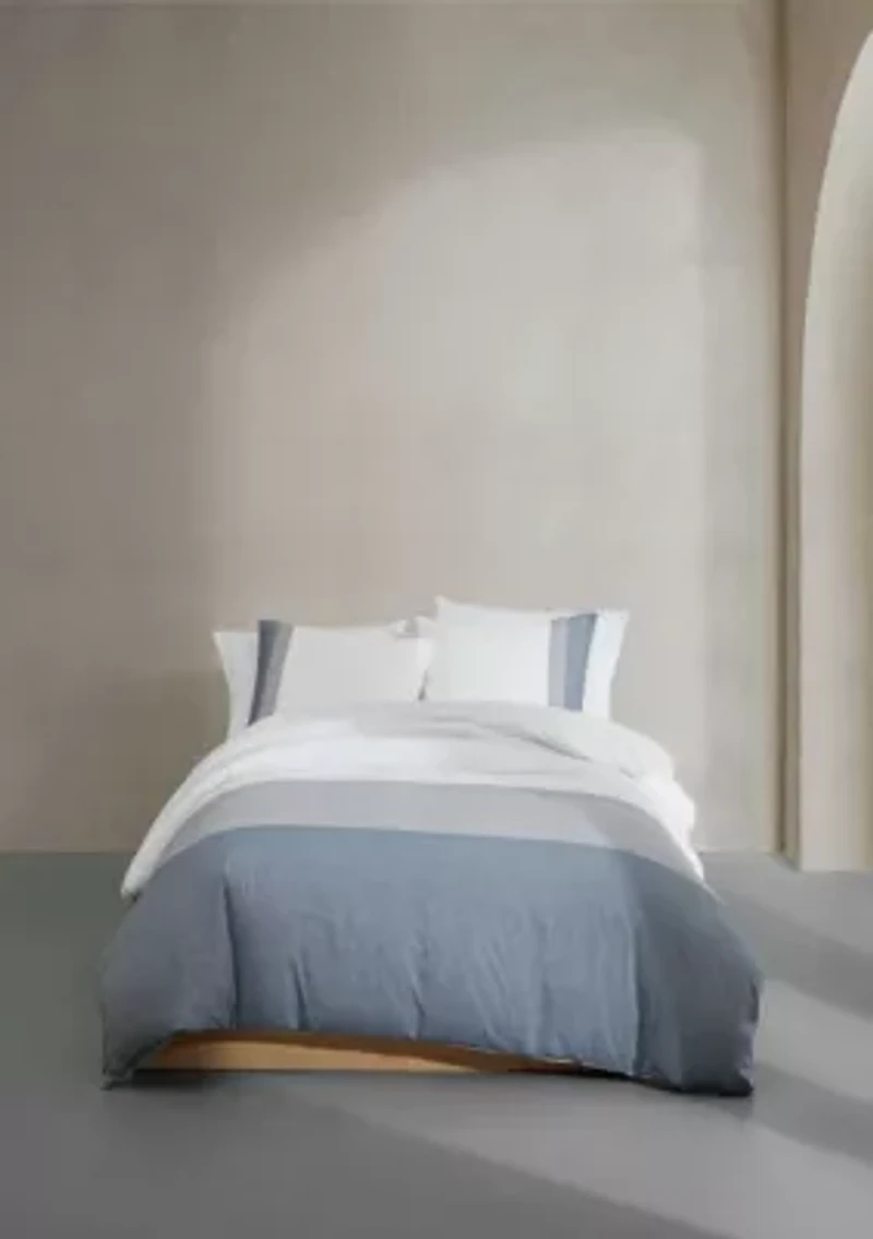 Chambray Handkerchief Cottonblend Duvet Set