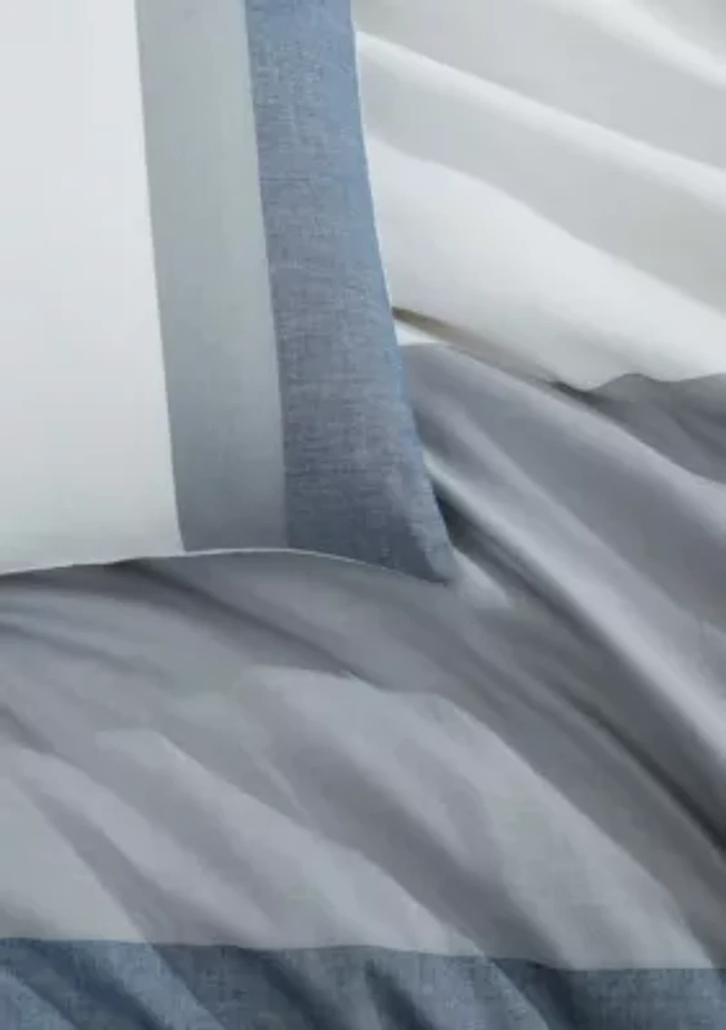 Chambray Handkerchief Cottonblend Duvet Set