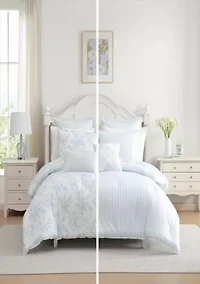 Annalise Stripe Cotton Comforter Set