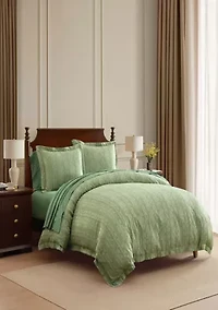 Faux Bois Cotton blend Duvet Set