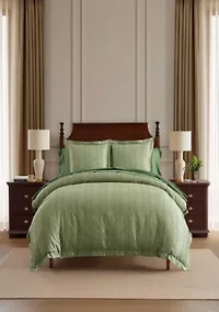 Faux Bois Cotton blend Duvet Set