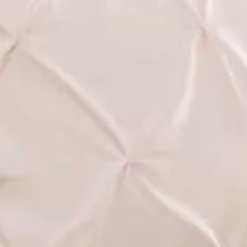 Solid Satin Pintuck Microfiber Comforter Set