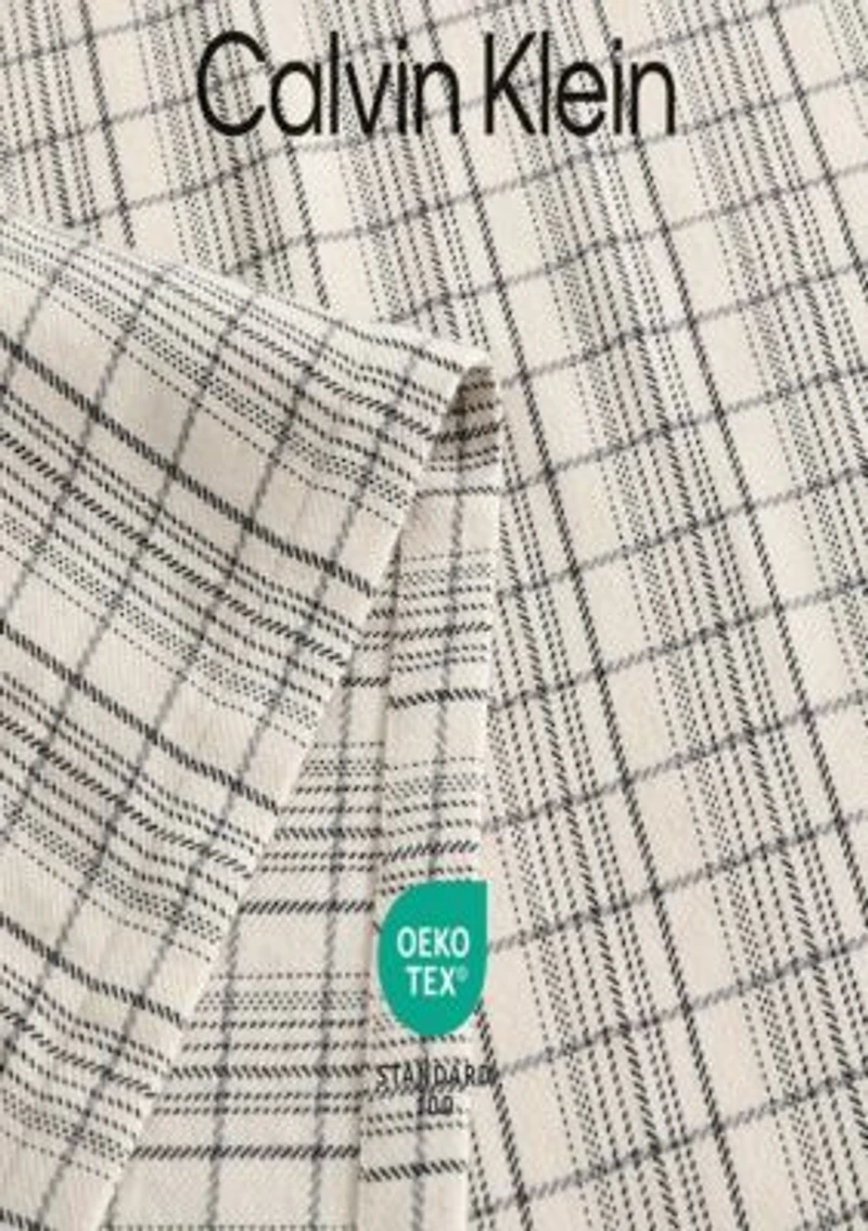 Dot Dash Plaid Cotton Blanket