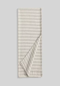 Dot Dash Plaid Cotton Blanket
