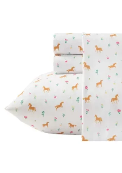 Horse Meadow Microfiber Sheet Set