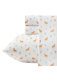 Horse Meadow Microfiber Sheet Set