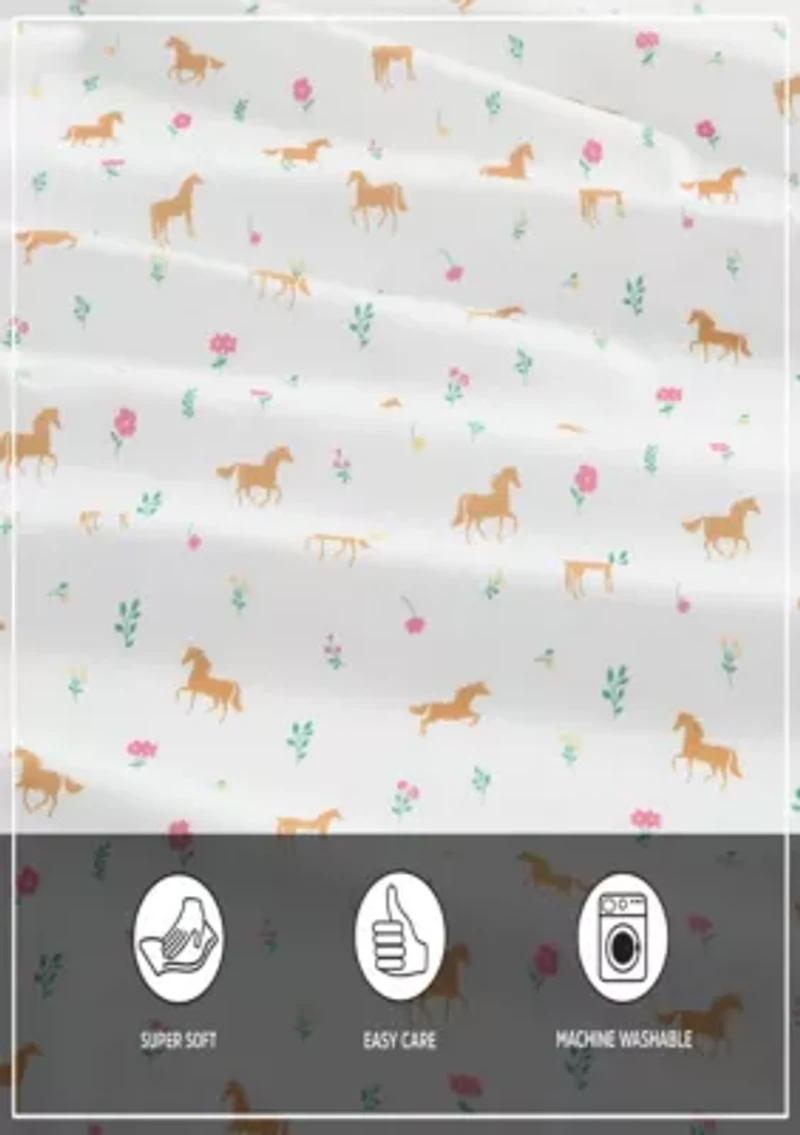 Horse Meadow Microfiber Sheet Set