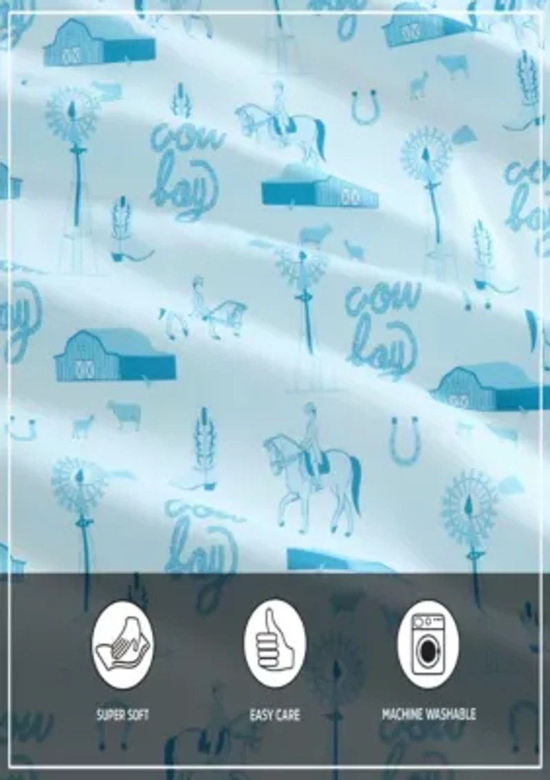 Horse Farm Microfiber Sheet Set