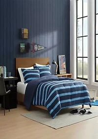 Keelson Stripe Microfiber Comforter Set