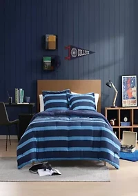 Keelson Stripe Microfiber Comforter Set