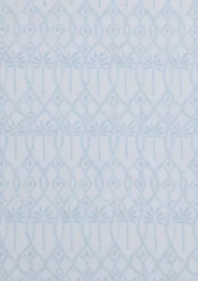 Palm Tree Ikat Cotton Sheet Set