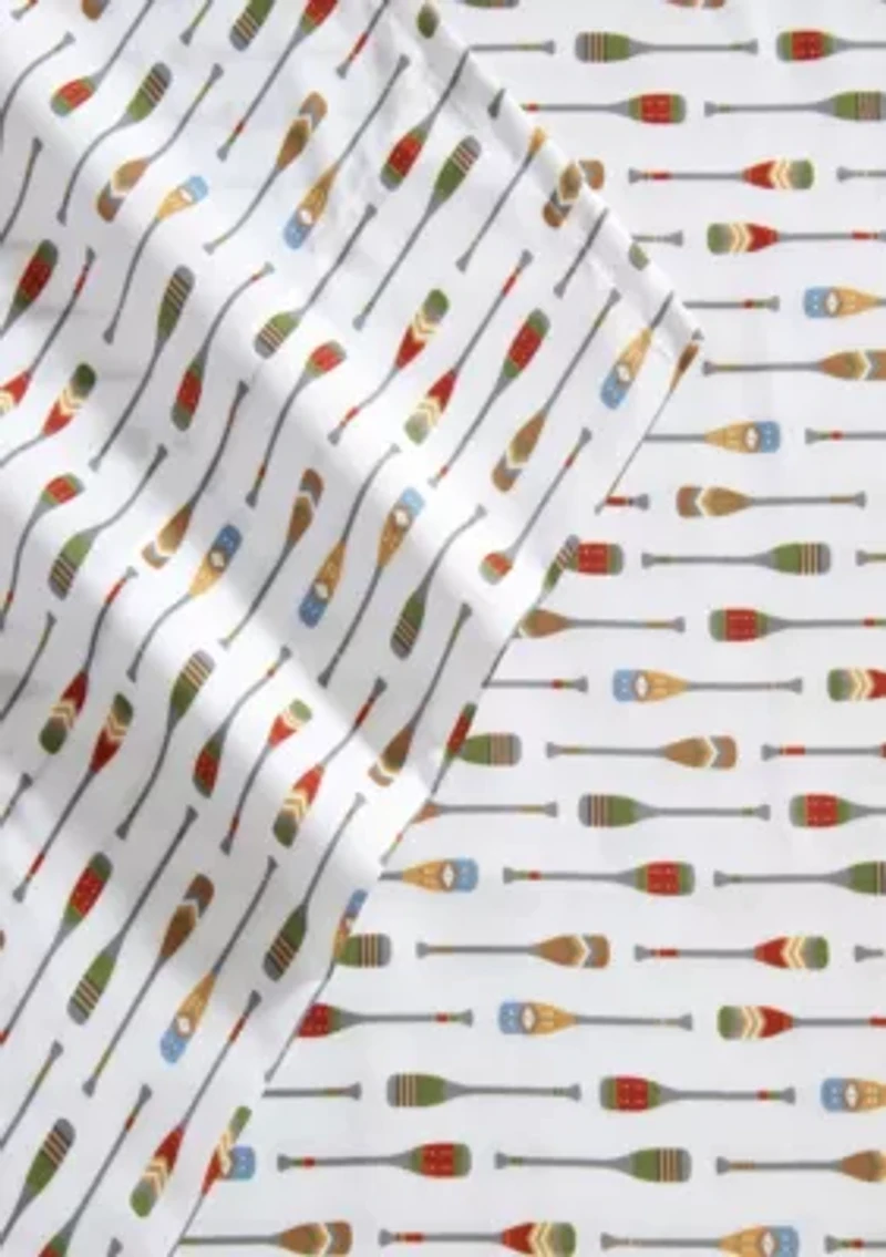 Canoe Lake Paddle Microfiber Sheet Set