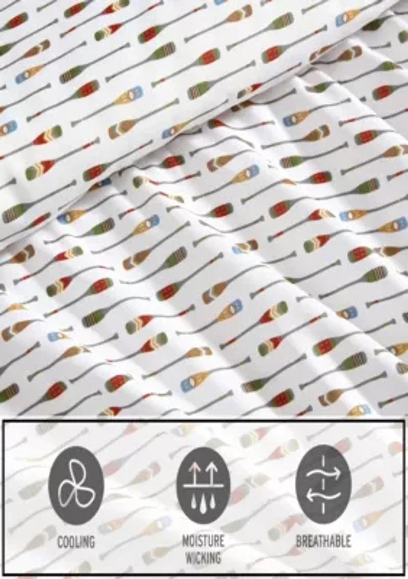 Canoe Lake Paddle Microfiber Sheet Set