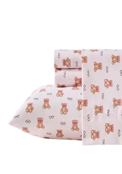 Nerdy Teddies Microfiber Sheet Set