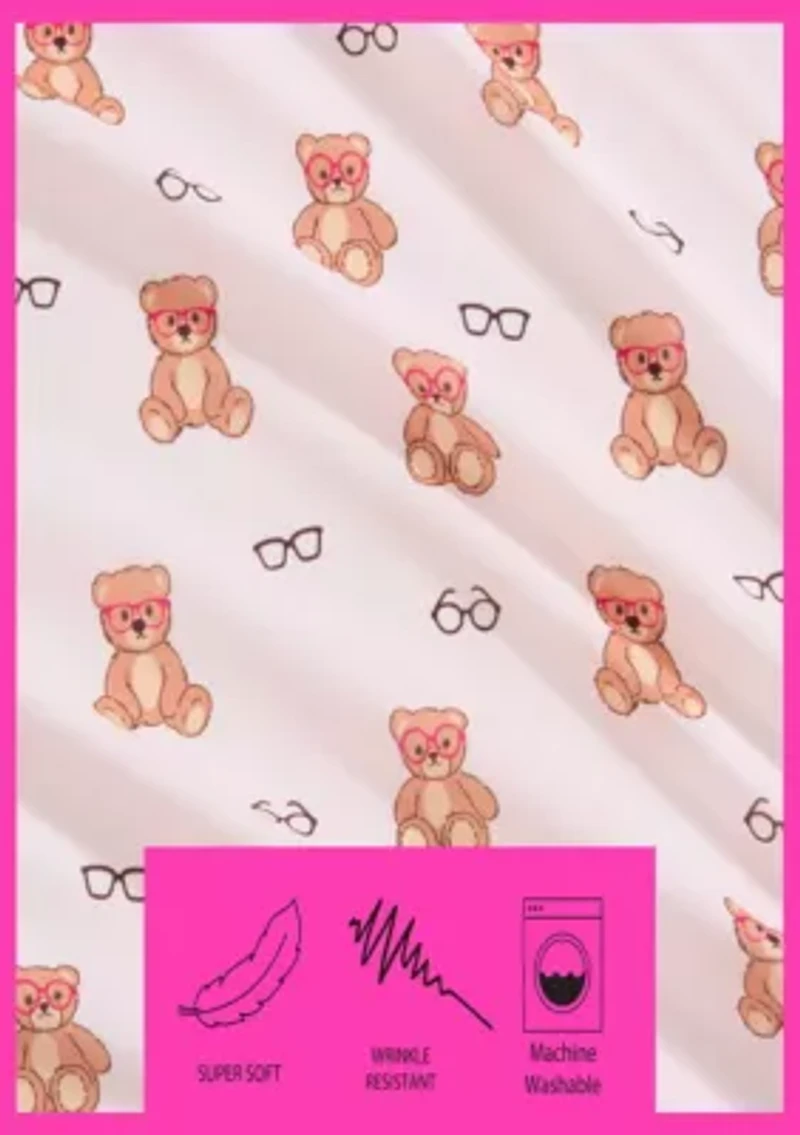 Nerdy Teddies Microfiber Sheet Set