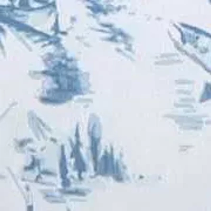 Fish Town Toile Microfiber Sheet Set