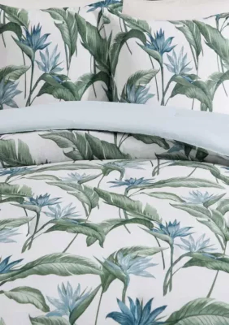 Birds Of Paradise Texture Cotton Comforter Set