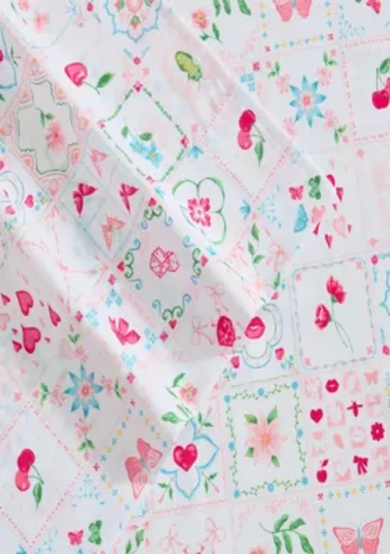 Pretty Tiles Microfiber Sheet Set