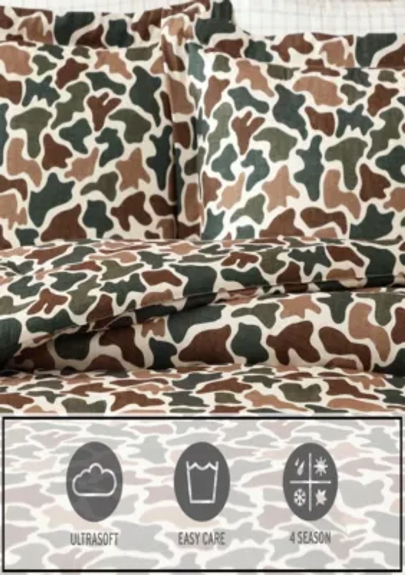 Mod Camo Microfiber Comforter Set