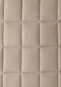 Solid Box Stitch Microfiber Comforter Set