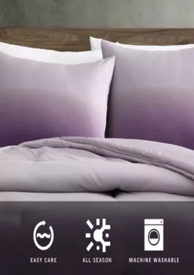 Subtle Ombre Microfiber Comforter Set