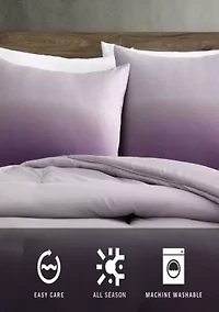Subtle Ombre Microfiber Comforter Set