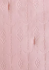 Steer Head Stripe Embossed Microfiber Comforter Set