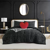 Leopard Forever Love Microfiber Comforter Set