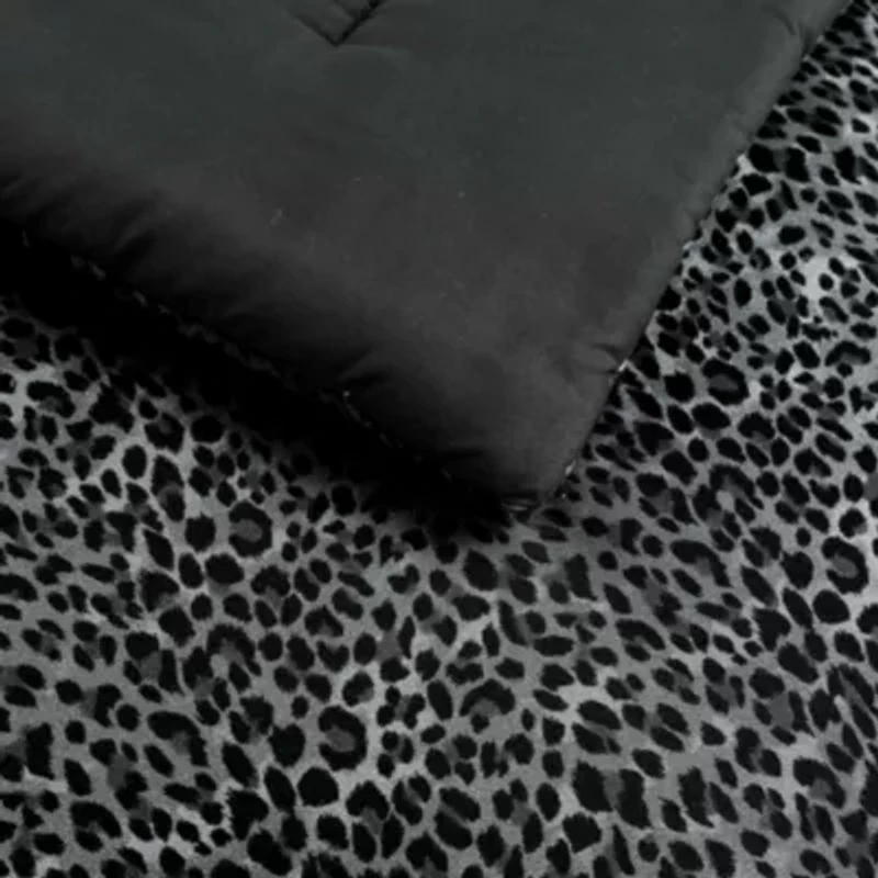 Leopard Forever Love Microfiber Comforter Set
