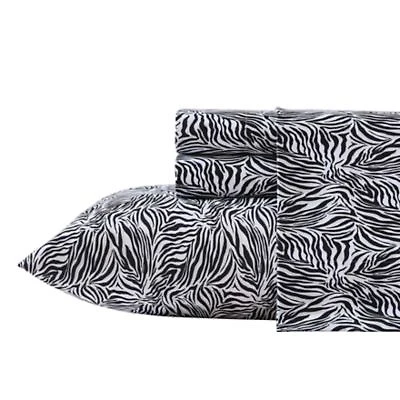 Wild Zebra Microfiber Sheet Set