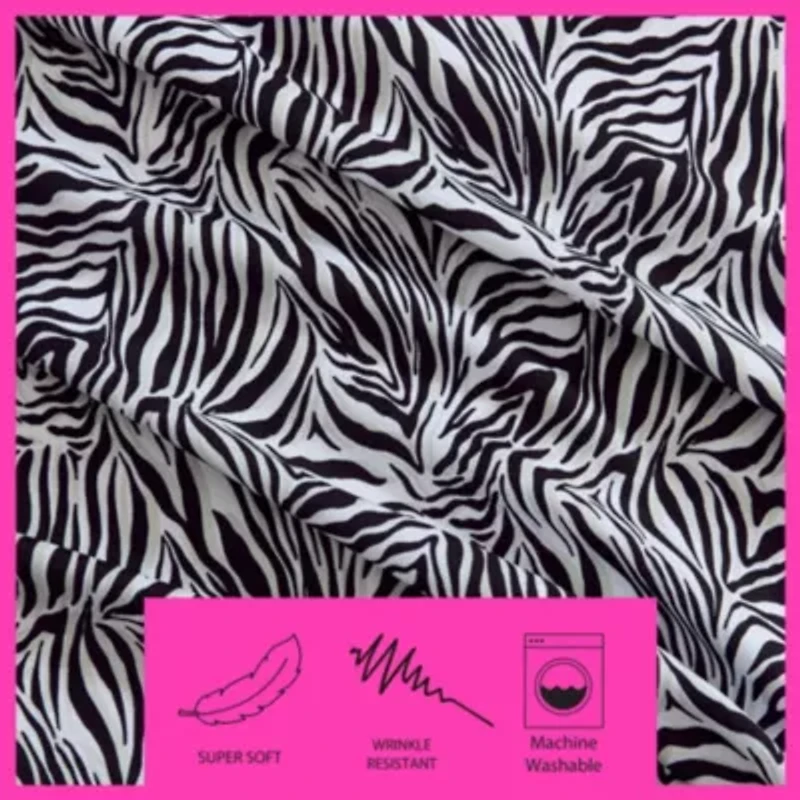 Wild Zebra Microfiber Sheet Set