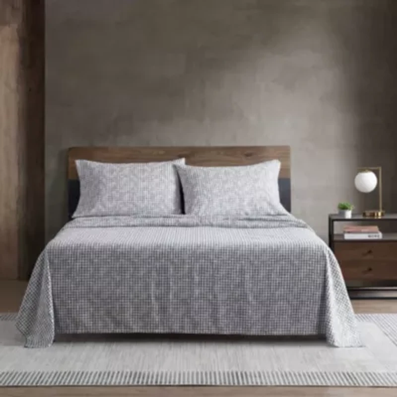 Sketchy Check Microfiber Sheet Set