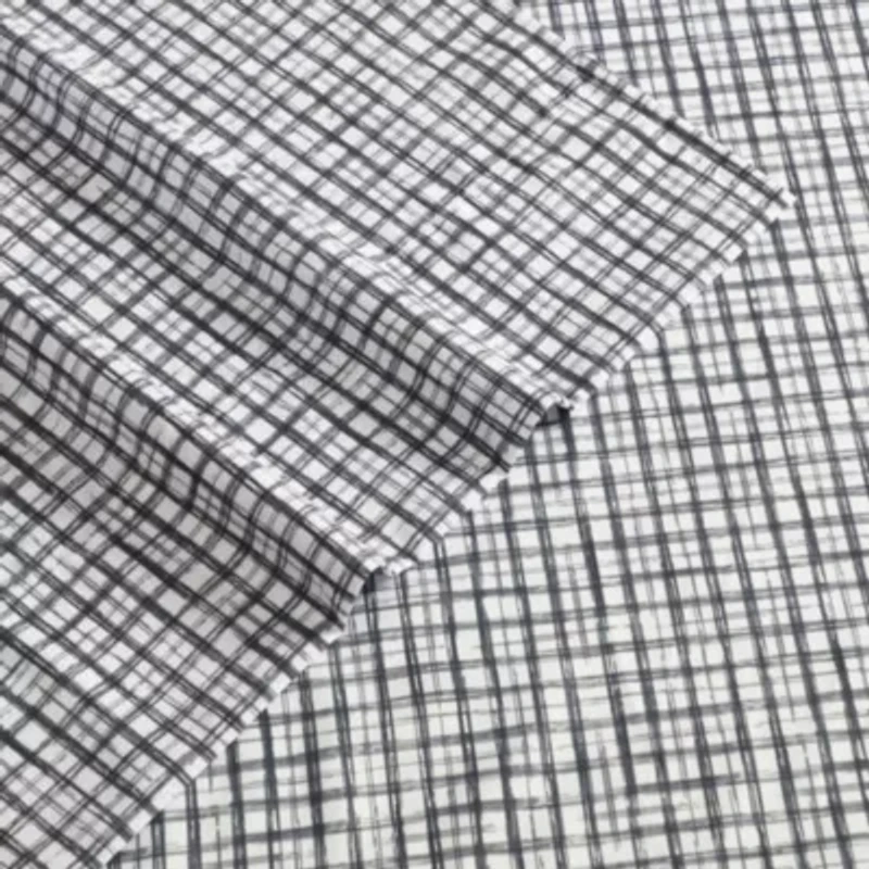 Sketchy Check Microfiber Sheet Set