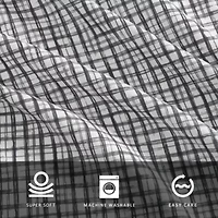 Sketchy Check Microfiber Sheet Set