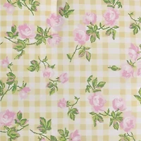 Gingham Rose Love Microfiber Comforter Set