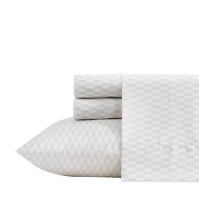 Wavy Checker Microfiber Sheet Set