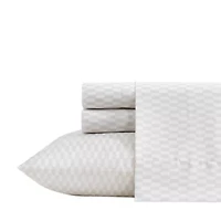 Wavy Checker Microfiber Sheet Set