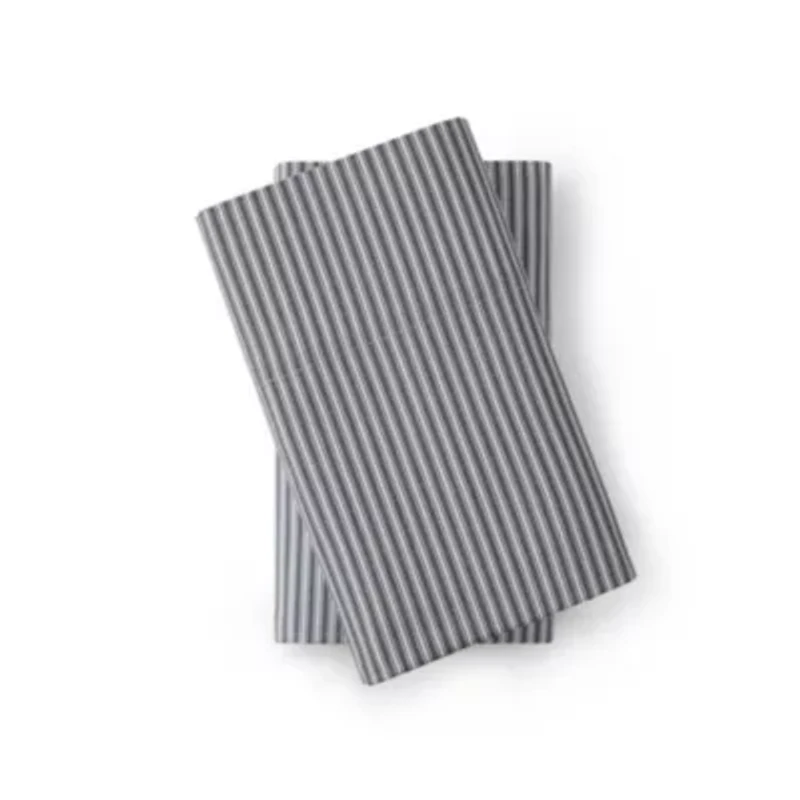 Highland Ticking Stripe Cotton Pillowcase Set