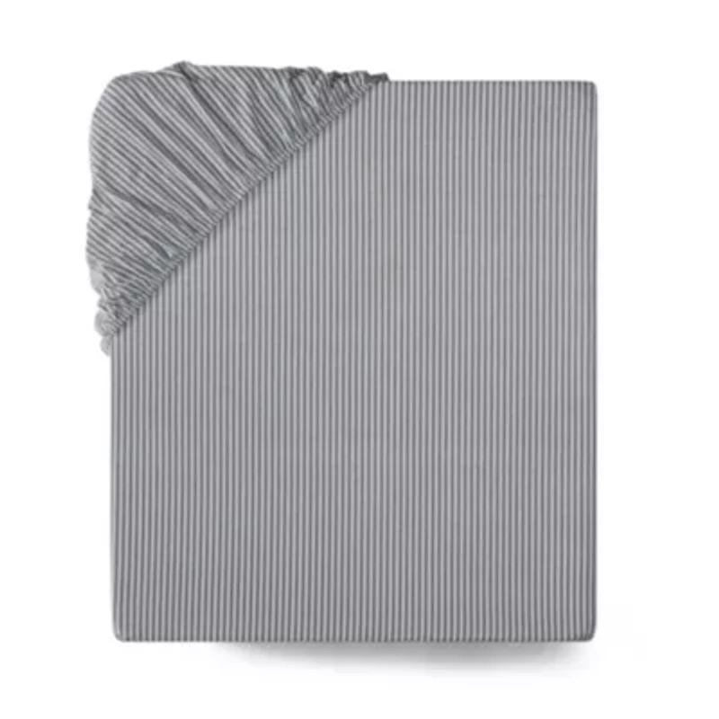 Highland Ticking Stripe Cotton Fitted Sheet