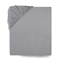 Highland Ticking Stripe Cotton Fitted Sheet