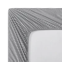 Highland Ticking Stripe Cotton Fitted Sheet