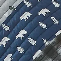 Blue Creek Plaid Quilt Set