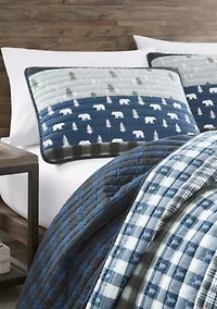 Blue Creek Plaid Quilt Set