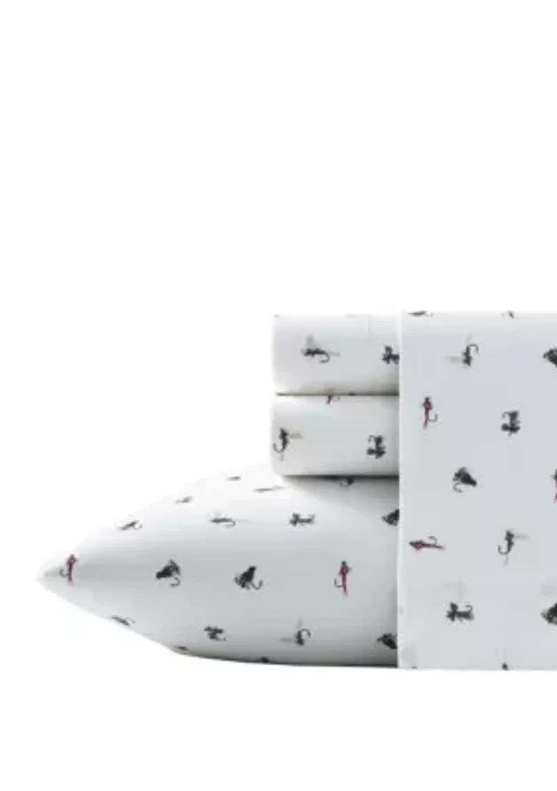 Fishing Flies Cotton Sheet Sets