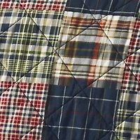 Madrona Plaid Cotton Quilt Set