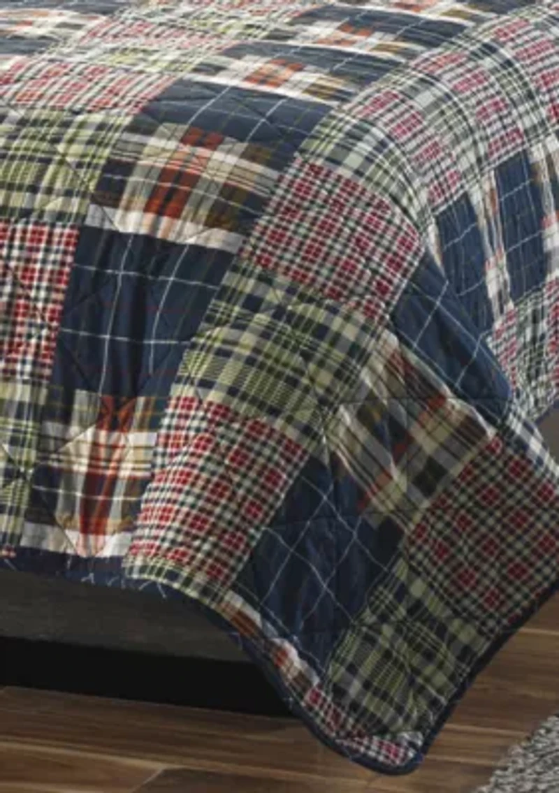Madrona Plaid Cotton Quilt Set