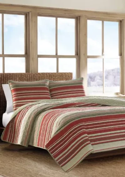 Yakima Valley Stripe Cotton Quilt Set