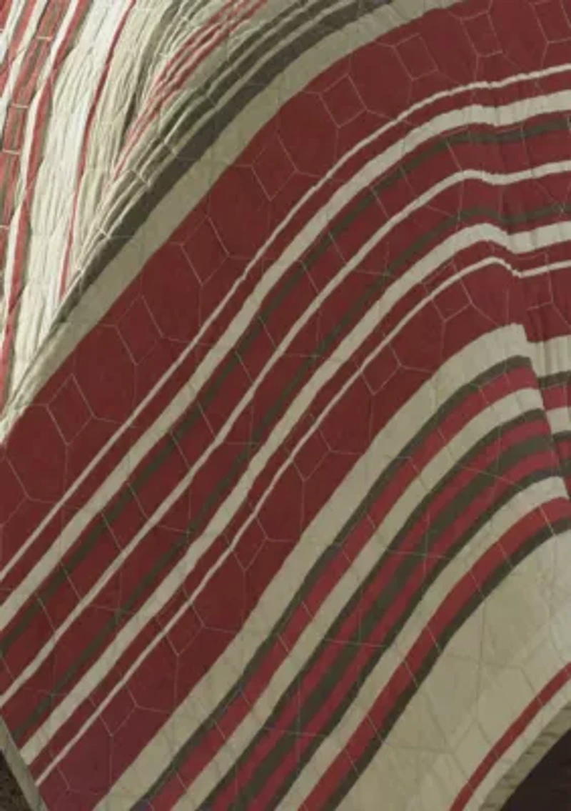 Yakima Valley Stripe Cotton Quilt Set