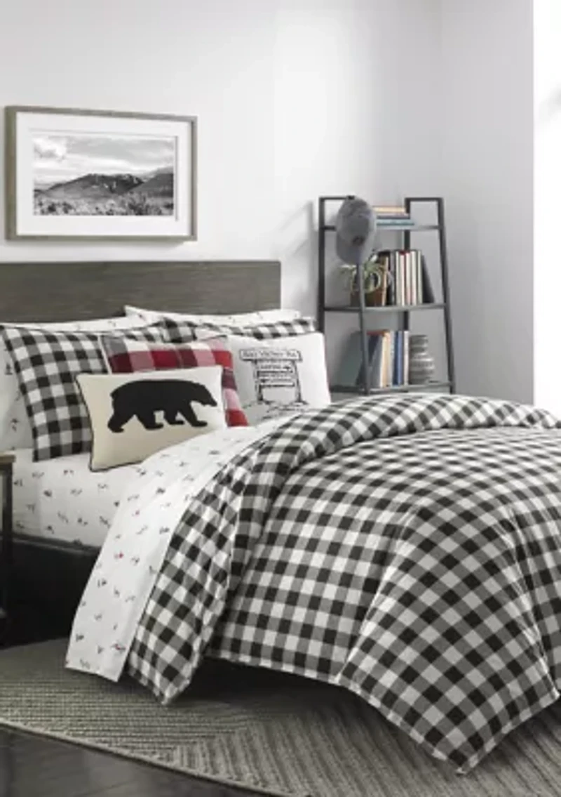 Mountain Plaid Comforter Sham Set