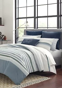 Lansier Gray Cotton Comforter Sham Set